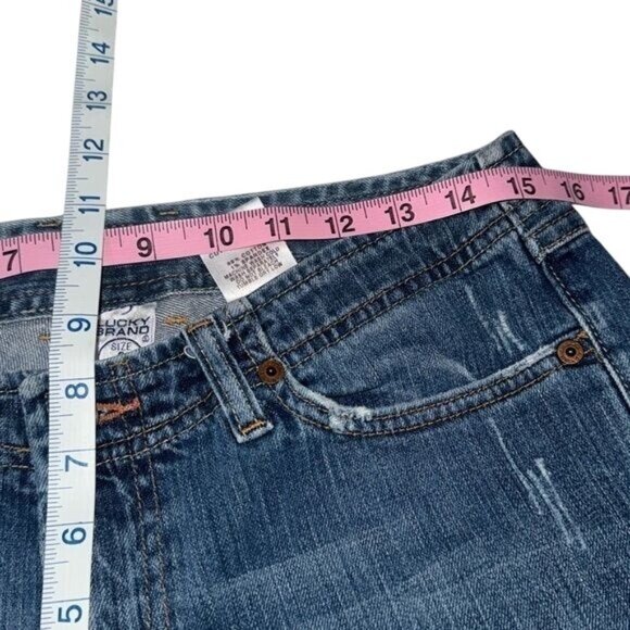 Lucky Brand Womens Size 6 / 28 Bootcut Wonder Jeans American Made Blue Denim - Picture 13 of 14